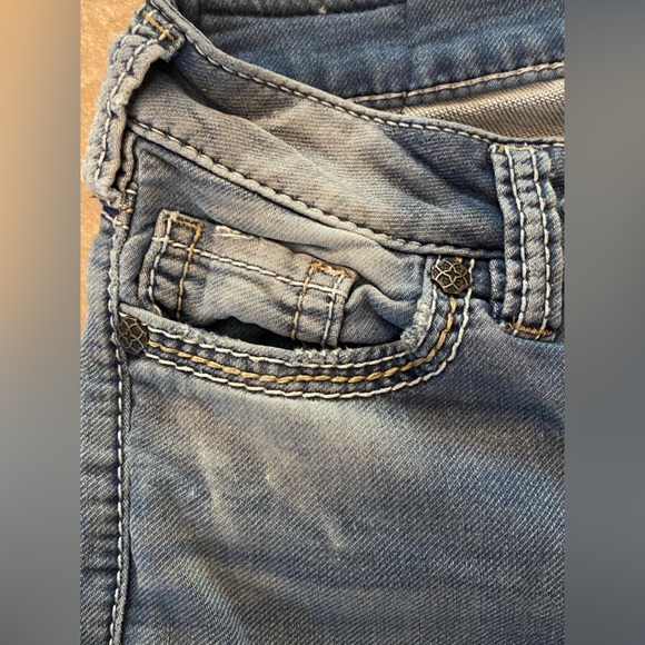 Silver Jeans Tuesday Low Skinny Joga Jeans Lighter Blue Wash Size W26 L31 - Picture 6 of 16